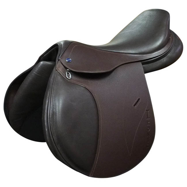 Ikonic Single Leather A Plus 2.5 Forward Jump Saddle - Image 2