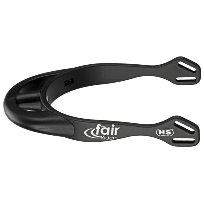 Sprenger fairRider Spurs 25mm Round. Black on black.