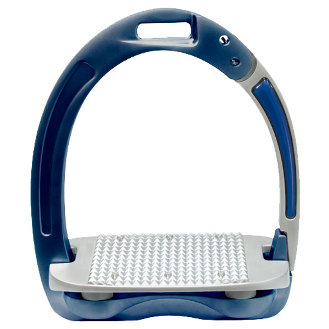 Equi-Tek Elite Stirrup Iron Blue and Dark Blue