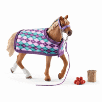 Schleich Horse Club English Thoroughbred With Blanket