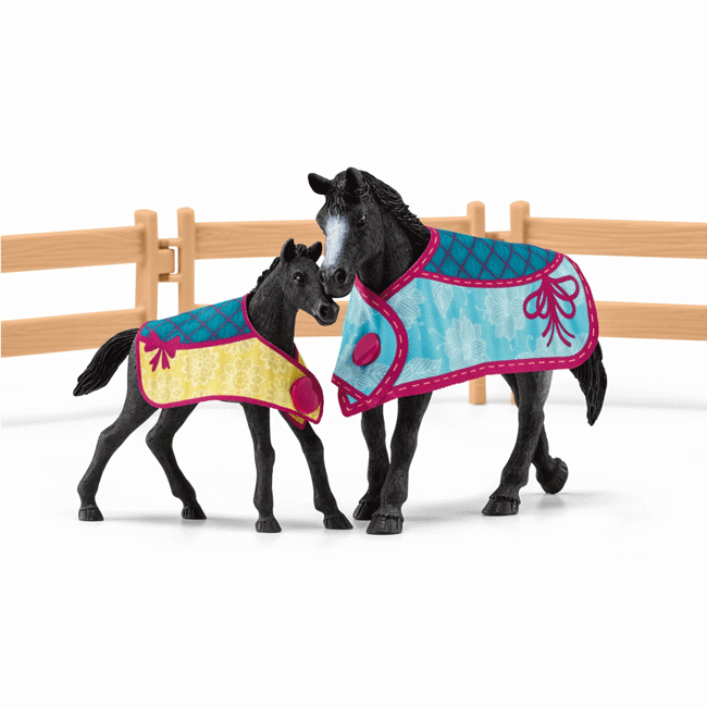 Schleich Horse Club Horse Box With Mare And Foal - Image 4