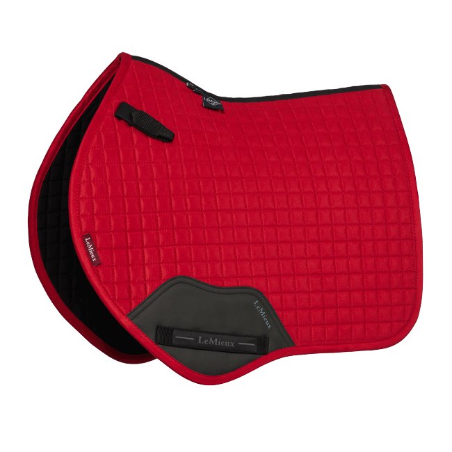 LeMieux Mini Suede Close Contact Square Chilli Red