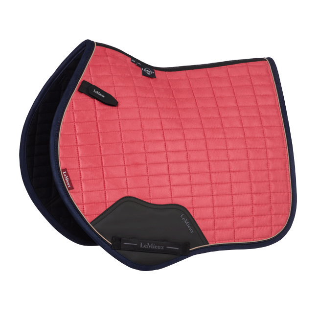 LeMieux Mini Suede Close Contact Square Cranberry
