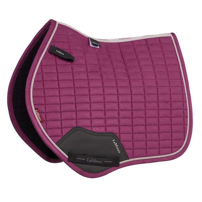 LeMieux Suede Close Contact Square Saddlecloth Blackberry