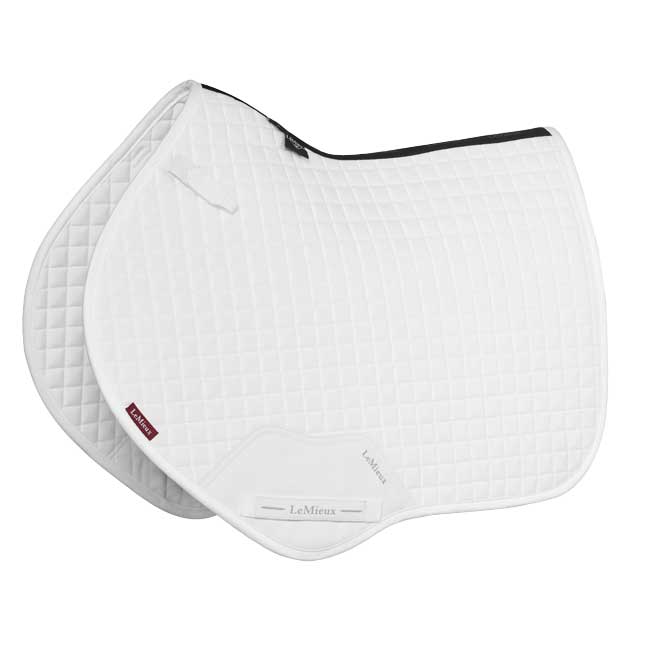 LeMieux Suede Close Contact Square Saddlecloth White