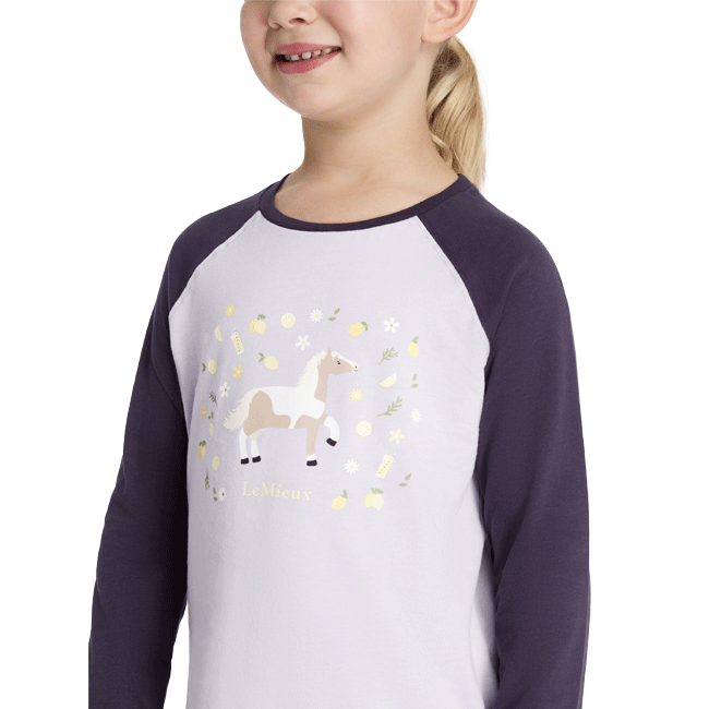 LeMieux Mini Jamie Long Sleeve Top lILAC