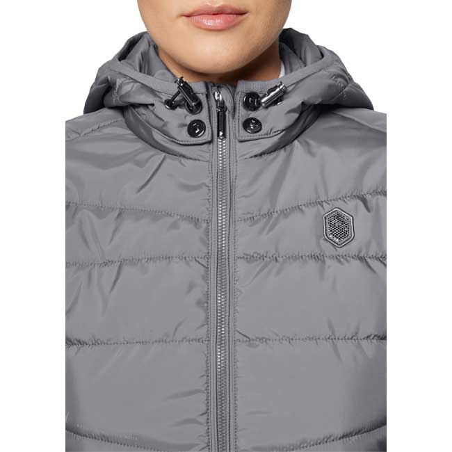 Samshield Ladies Davos Puffer Jacket Granite Close Up