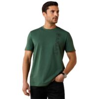 Ariat Mens Vertical Logo Short Sleeve T-Shirt - SS26