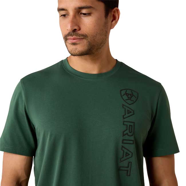 Ariat Mens Vertical Logo Short Sleeve T-Shirt - SS26 - Image 3