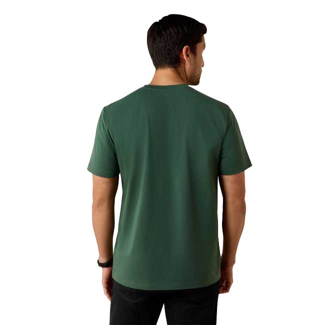 Ariat Mens Vertical Logo Short Sleeve T-Shirt - SS26 - Image 2