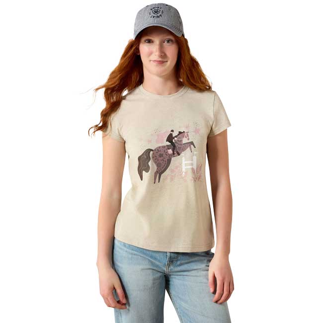 Ariat Youth Floral Leap Short Sleeve T-Shirt - SS26 - Image 2