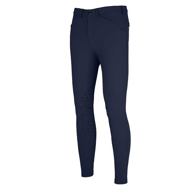 Pikeur Mens New Rodrigo SD Knee Patch Breeches Night Blue Front View