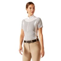 Ariat Ladies Ascent 1/4 Zip Short Sleeve Show Shirt - SS23