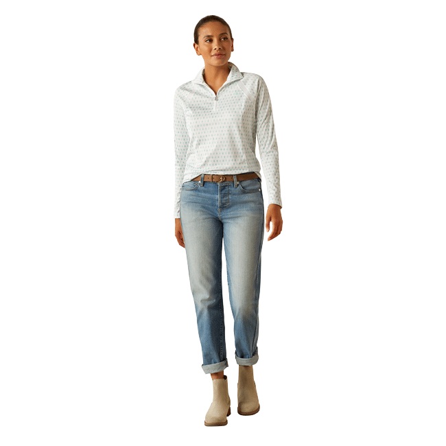 Ariat Ladies Sunstopper 3.0 1/4 Zip Long Sleeve Baselayer - Image 24