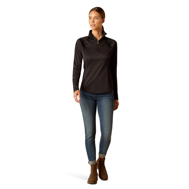 Ariat Ladies Sunstopper 3.0 1/4 Zip Long Sleeve Baselayer - Image 20