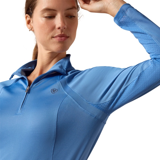 Ariat Ladies Sunstopper 3.0 1/4 Zip Long Sleeve Baselayer - Image 4