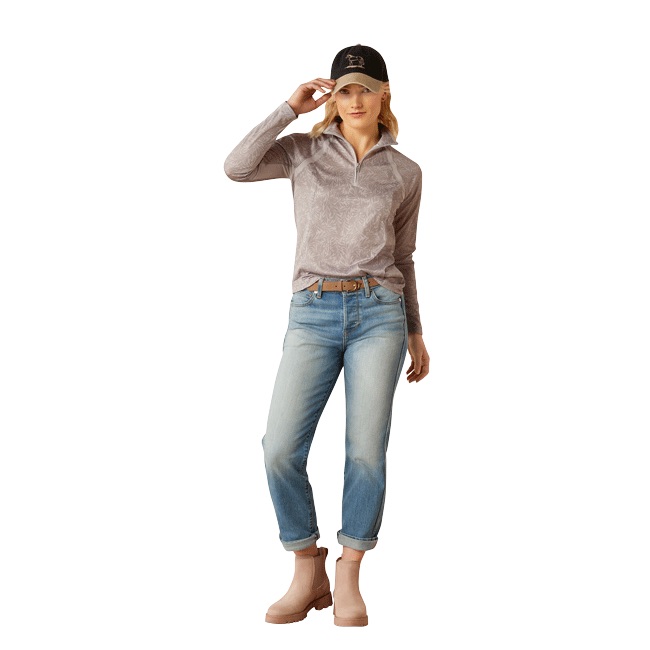 Ariat Ladies Sunstopper 3.0 1/4 Zip Long Sleeve Baselayer - Image 32