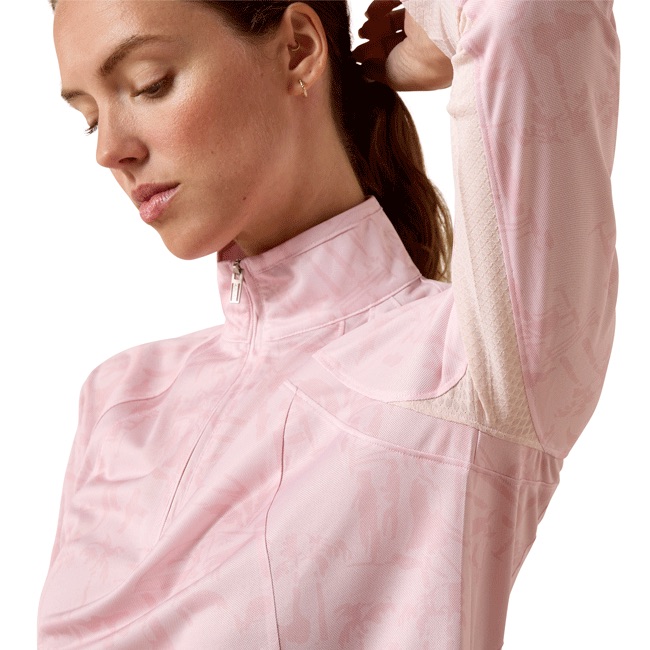 Ariat Ladies Sunstopper 3.0 1/4 Zip Long Sleeve Baselayer - Image 7