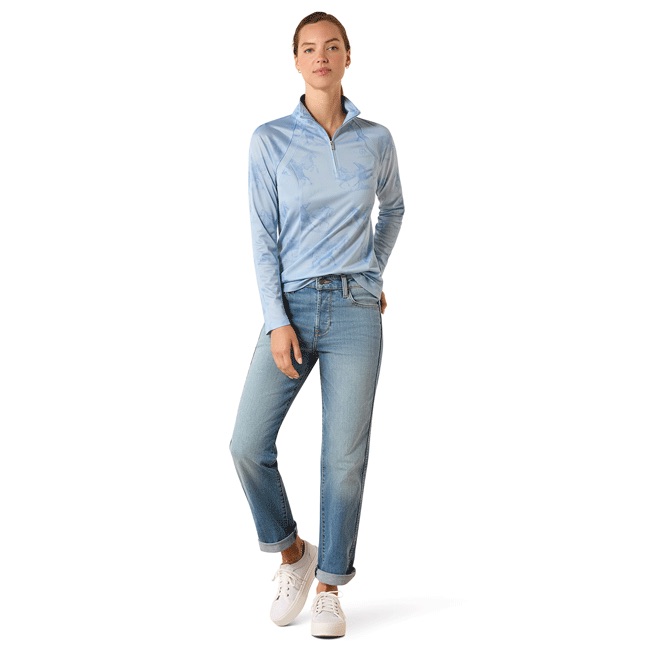 Ariat Ladies Sunstopper 3.0 1/4 Zip Long Sleeve Baselayer - Image 12