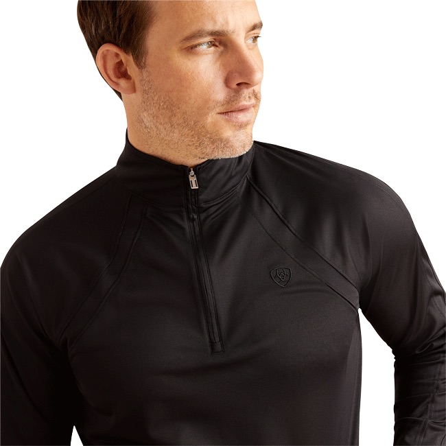 Ariat Mens Sunstopper 3.0 1/4 Zip Long Sleeve Baselayer - SS24 - Image 9