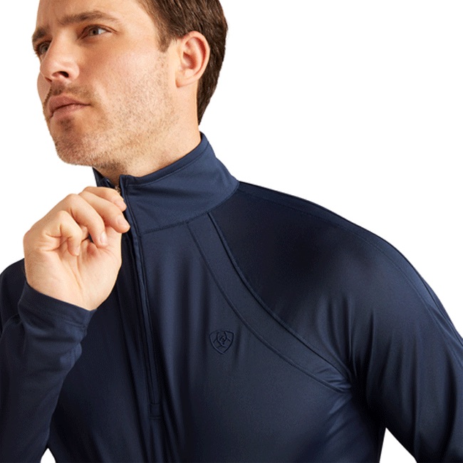 Ariat Mens Sunstopper 3.0 1/4 Zip Long Sleeve Baselayer - SS24 - Image 5