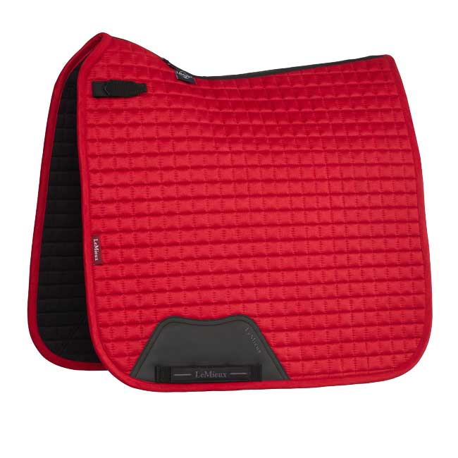 LeMieux Suede Dressage Square Chili Red