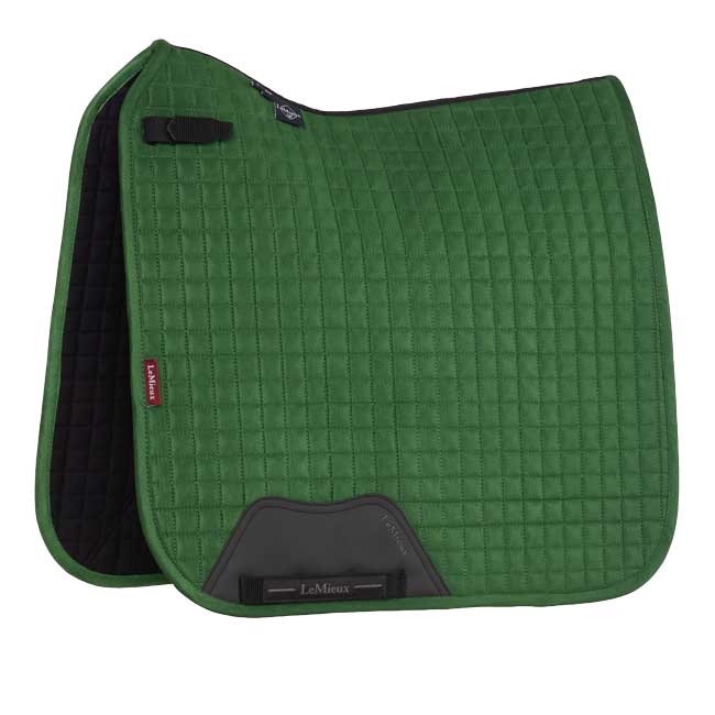 LeMieux Suede Dressage Square Hunter Green